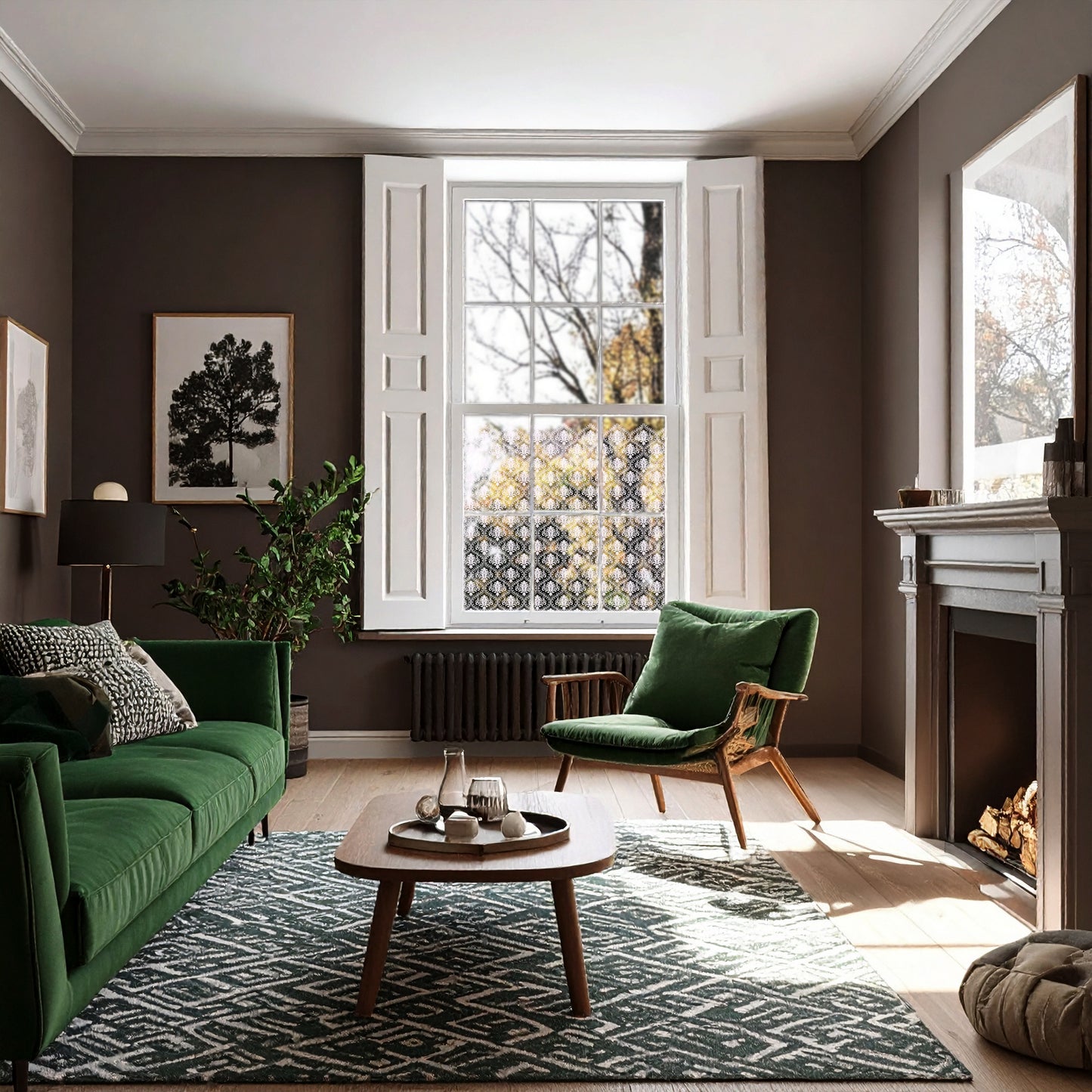 Marjah Clear Window Privacy Border