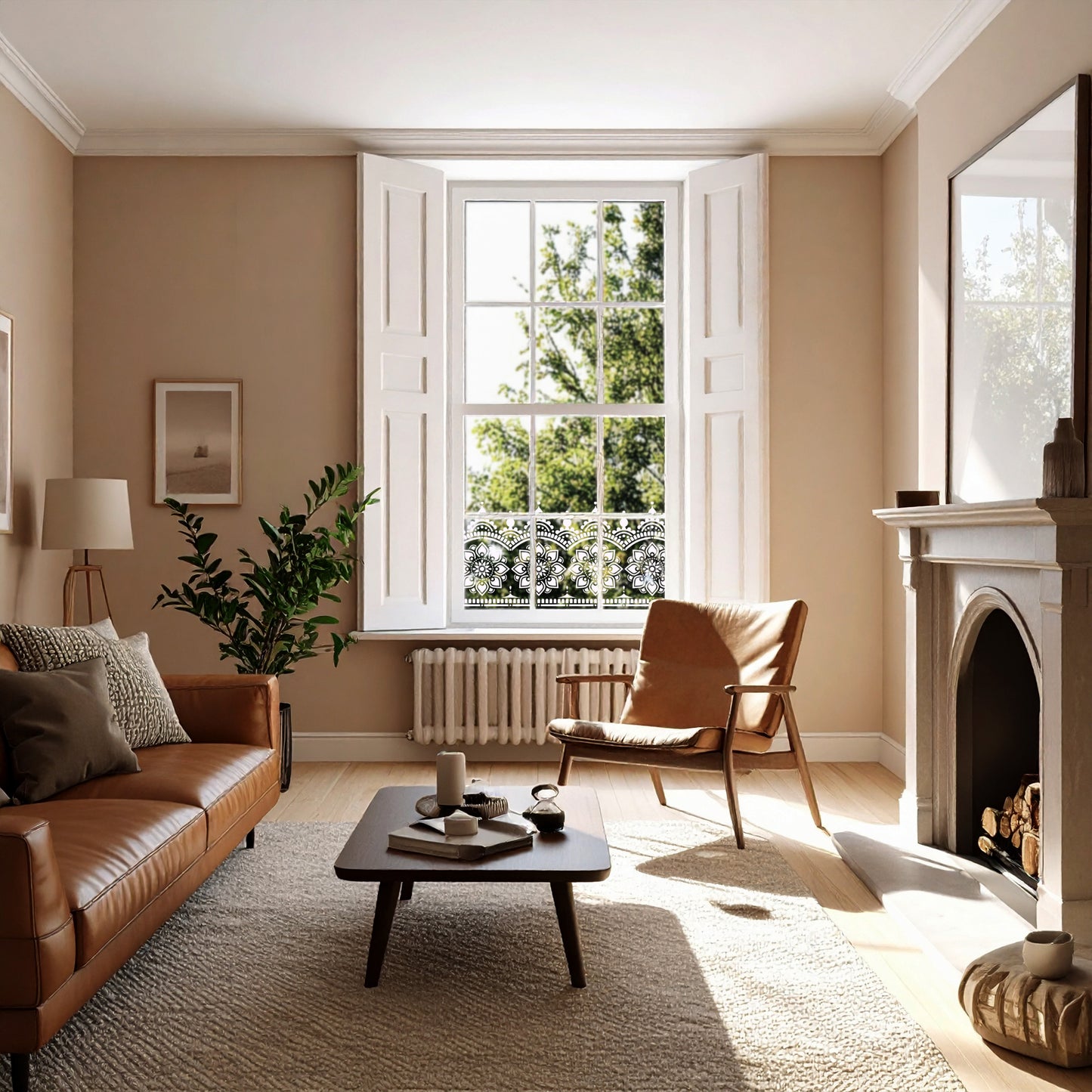 Myah Clear Window Privacy Border