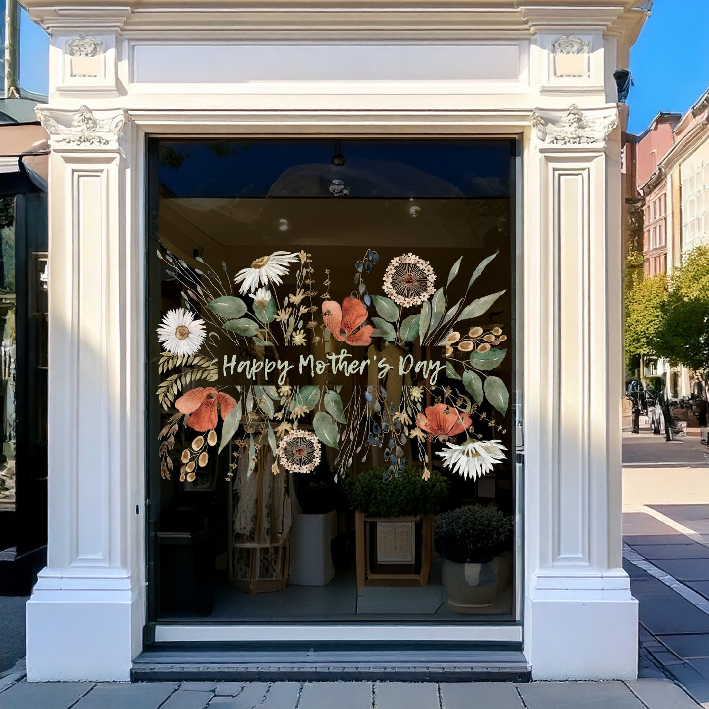 Wild Flower Mother's Day Window Decal