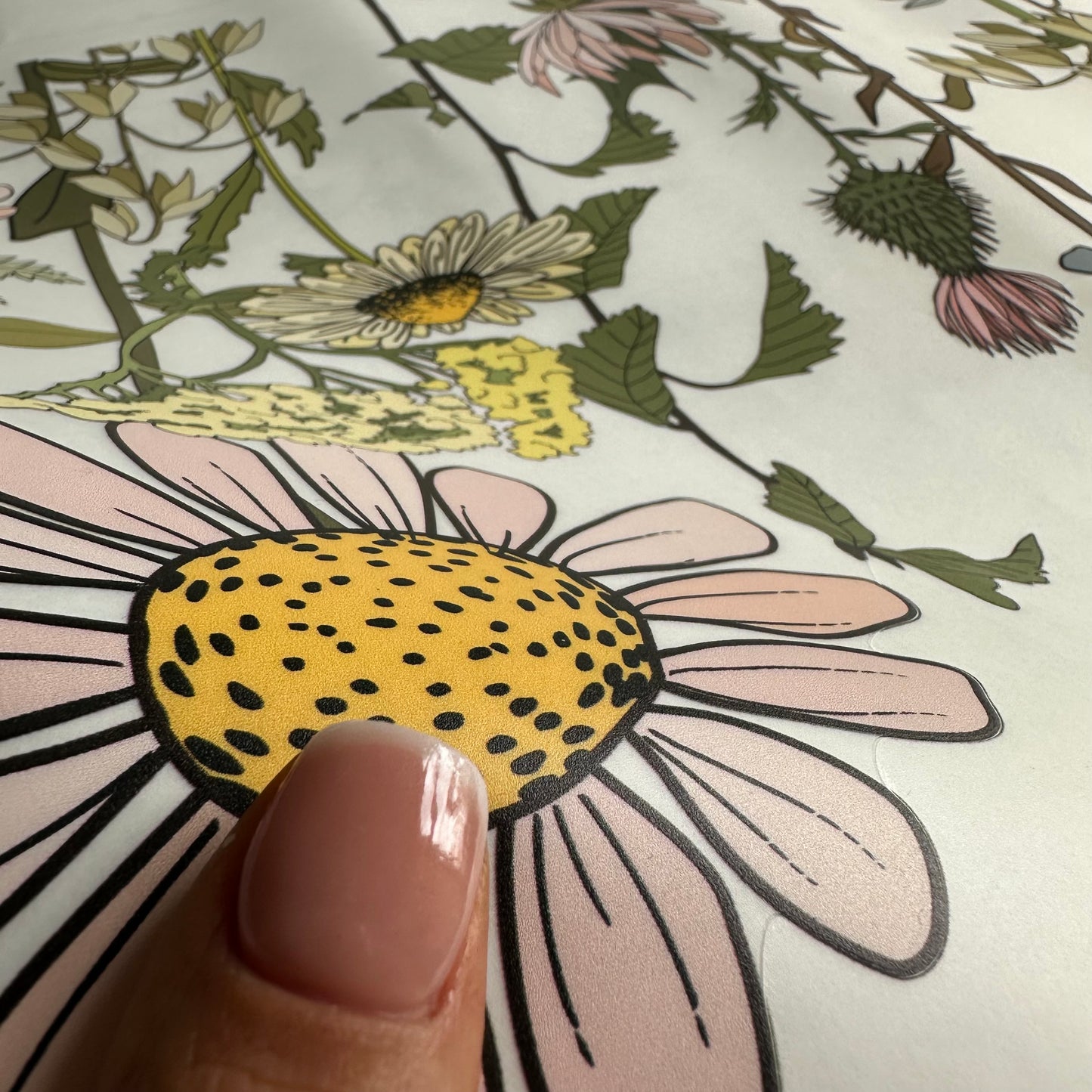 Retro Flower Wall Decal Border - Dizzy Duck Designs