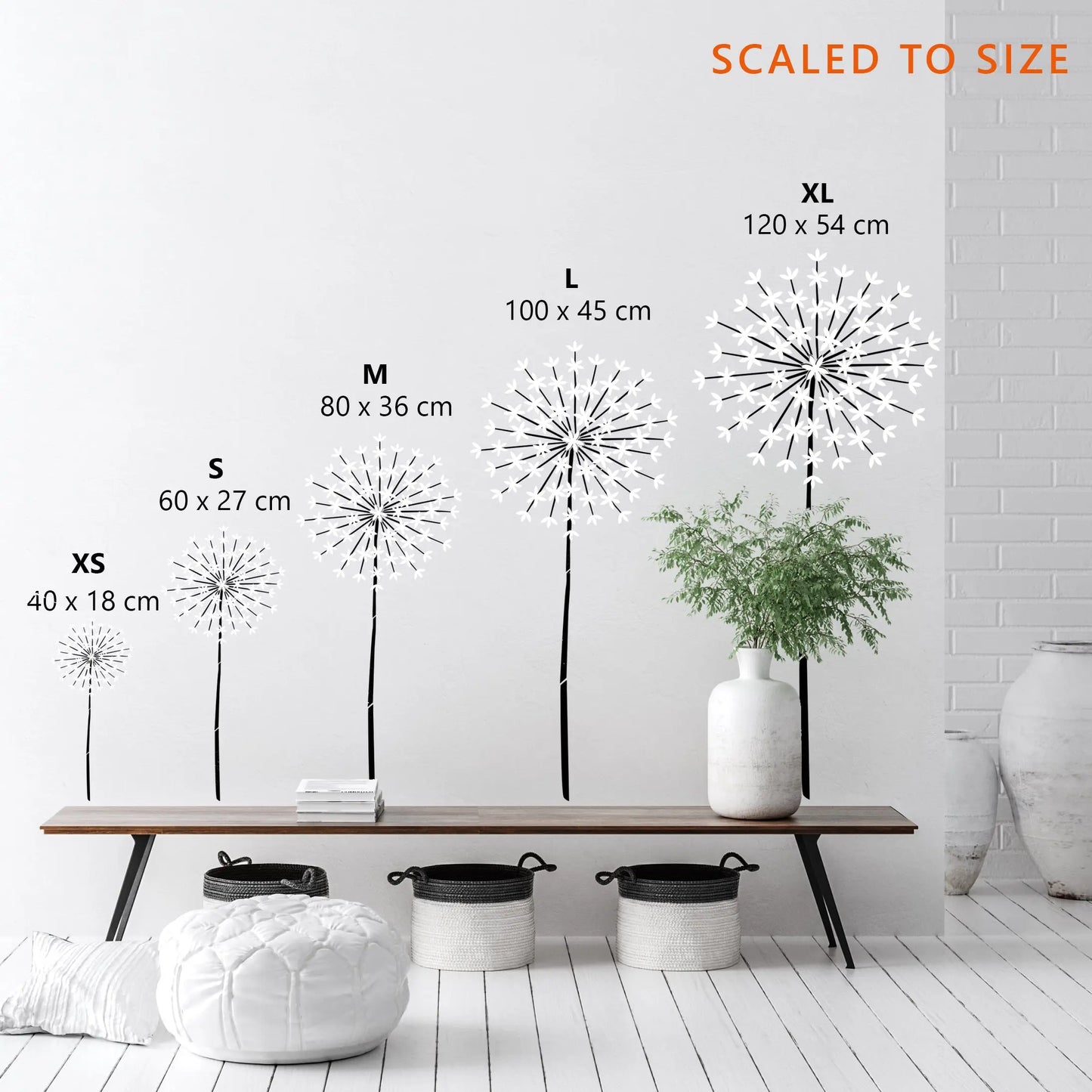 Allium Flower Stencils - Dizzy Duck Designs