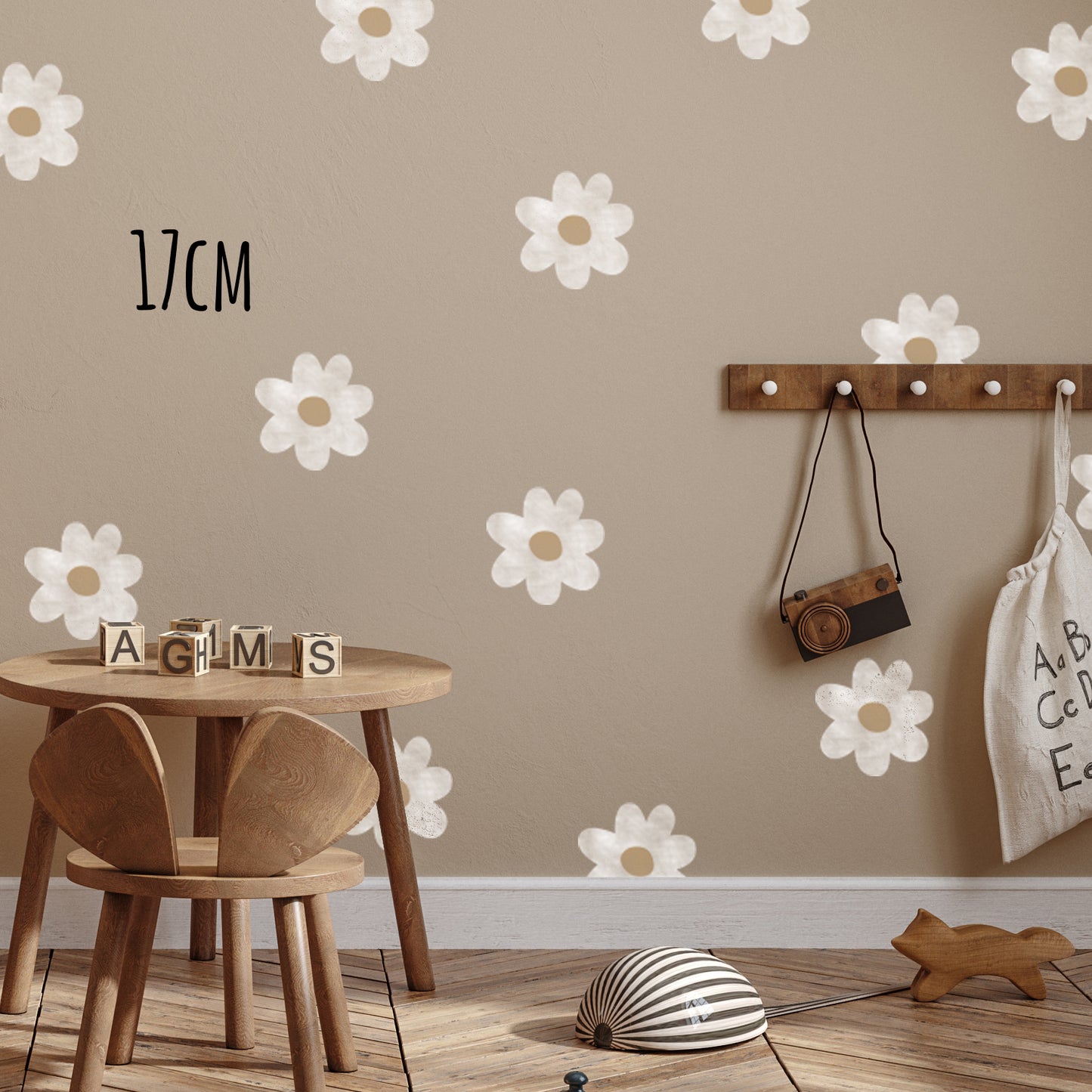 Small Daisy Wall Stencils - Dizzy Duck Designs