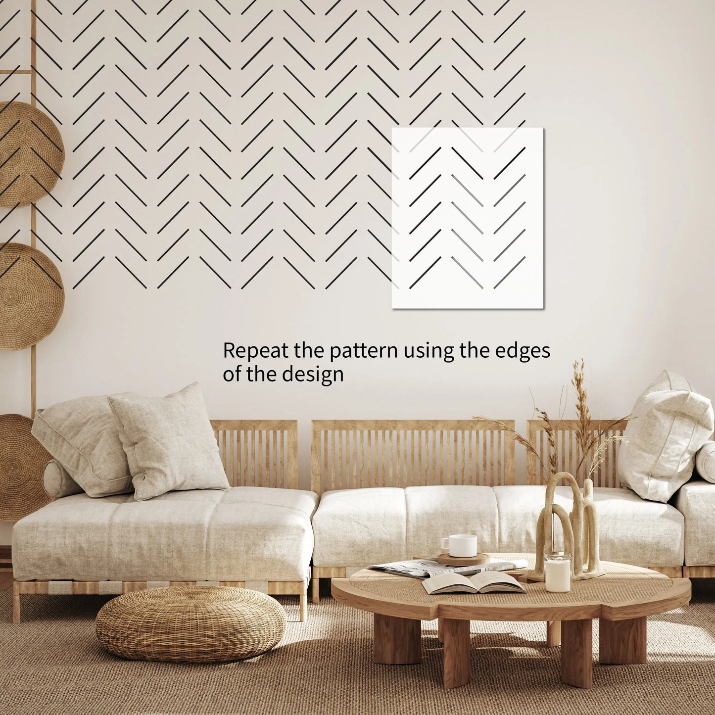 LARVIK Wall Stencil - Dizzy Duck Designs