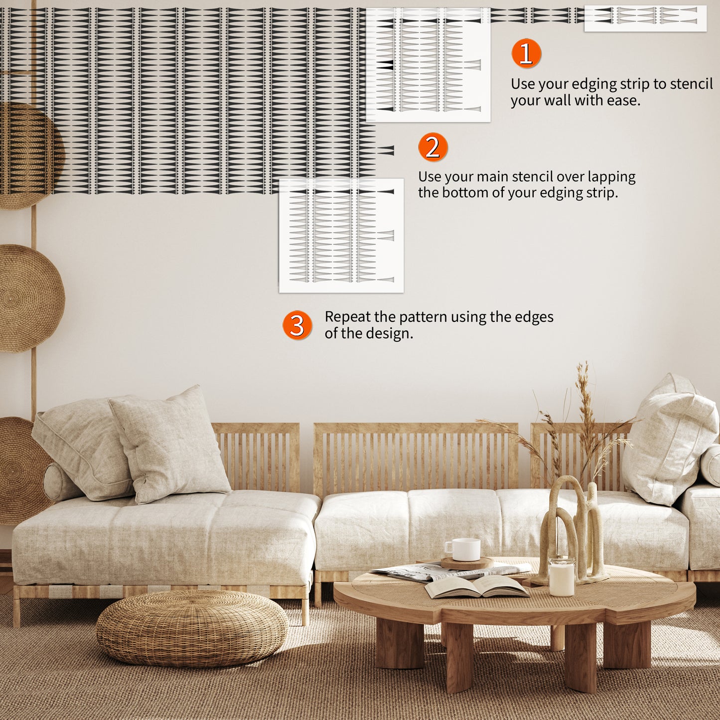 Machala Boho Wall Stencil