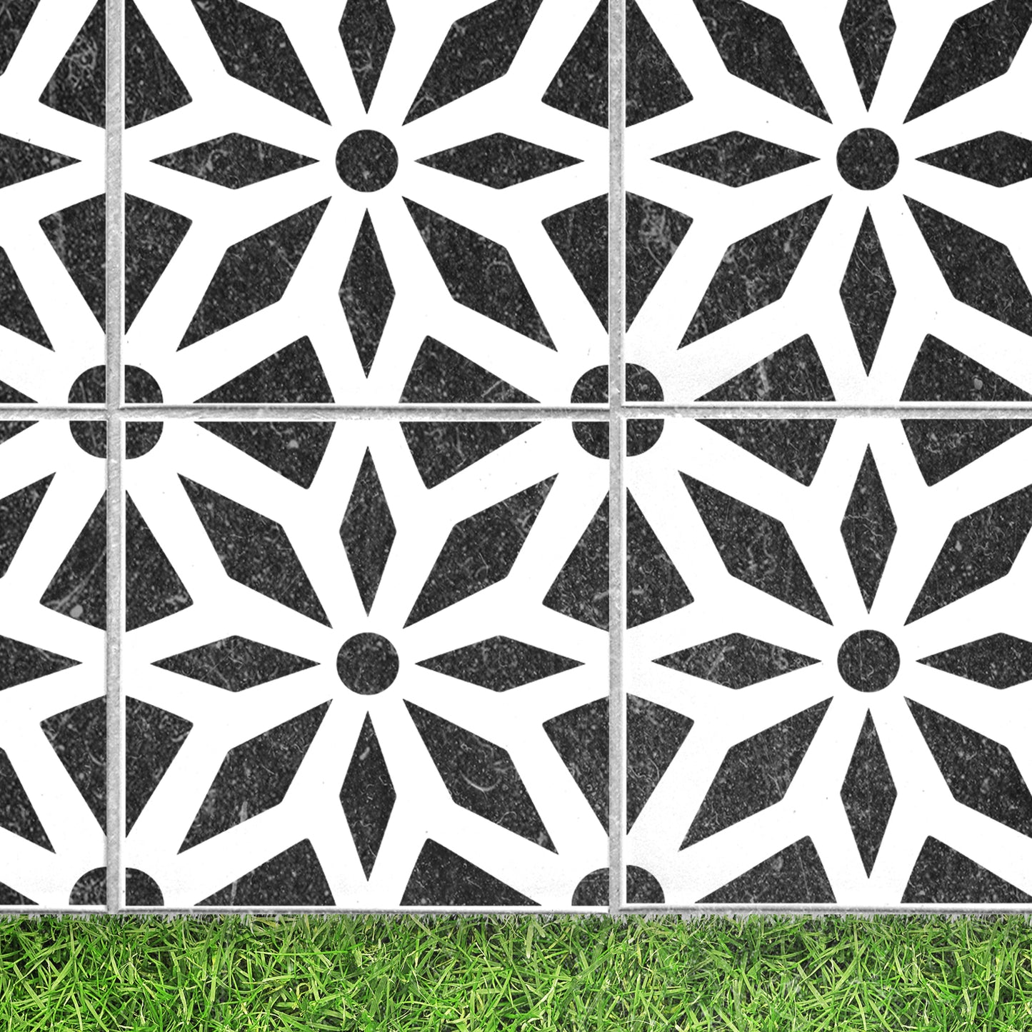 Reusable Patio Stencil for Outdoor Tile Designs 'Midar'