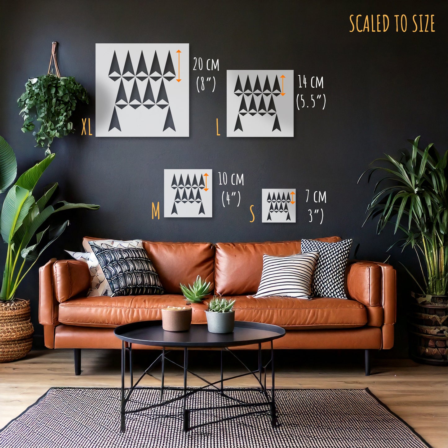 Saurimo Wall / Furniture Stencil