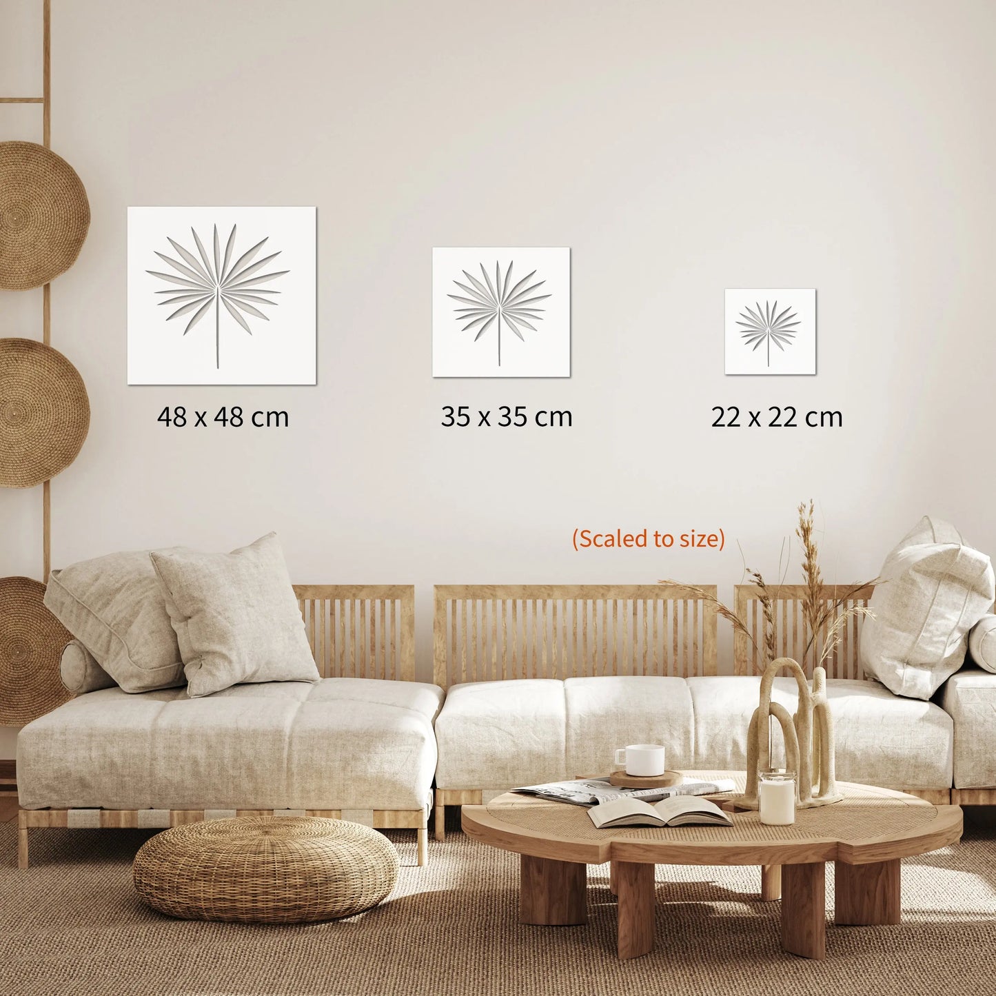 Tropical Fan Palm Stencil Set - Dizzy Duck Designs