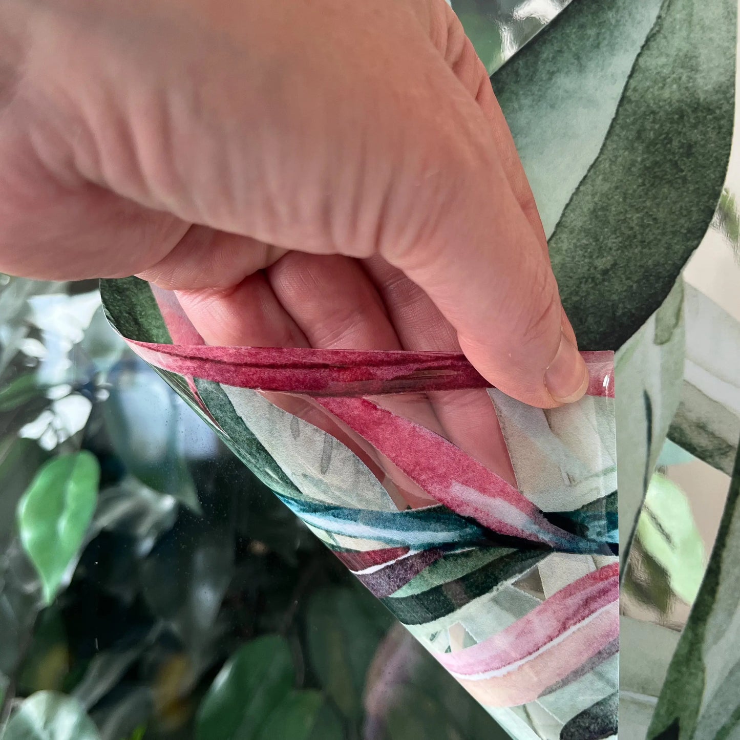 Tropical Grass Window Decal Border - Dizzy Duck Designs