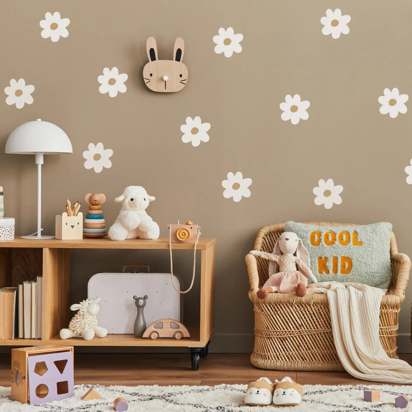 Daisy Decals For Walls Col Nursery|daisy Floral Wall Stickers For
