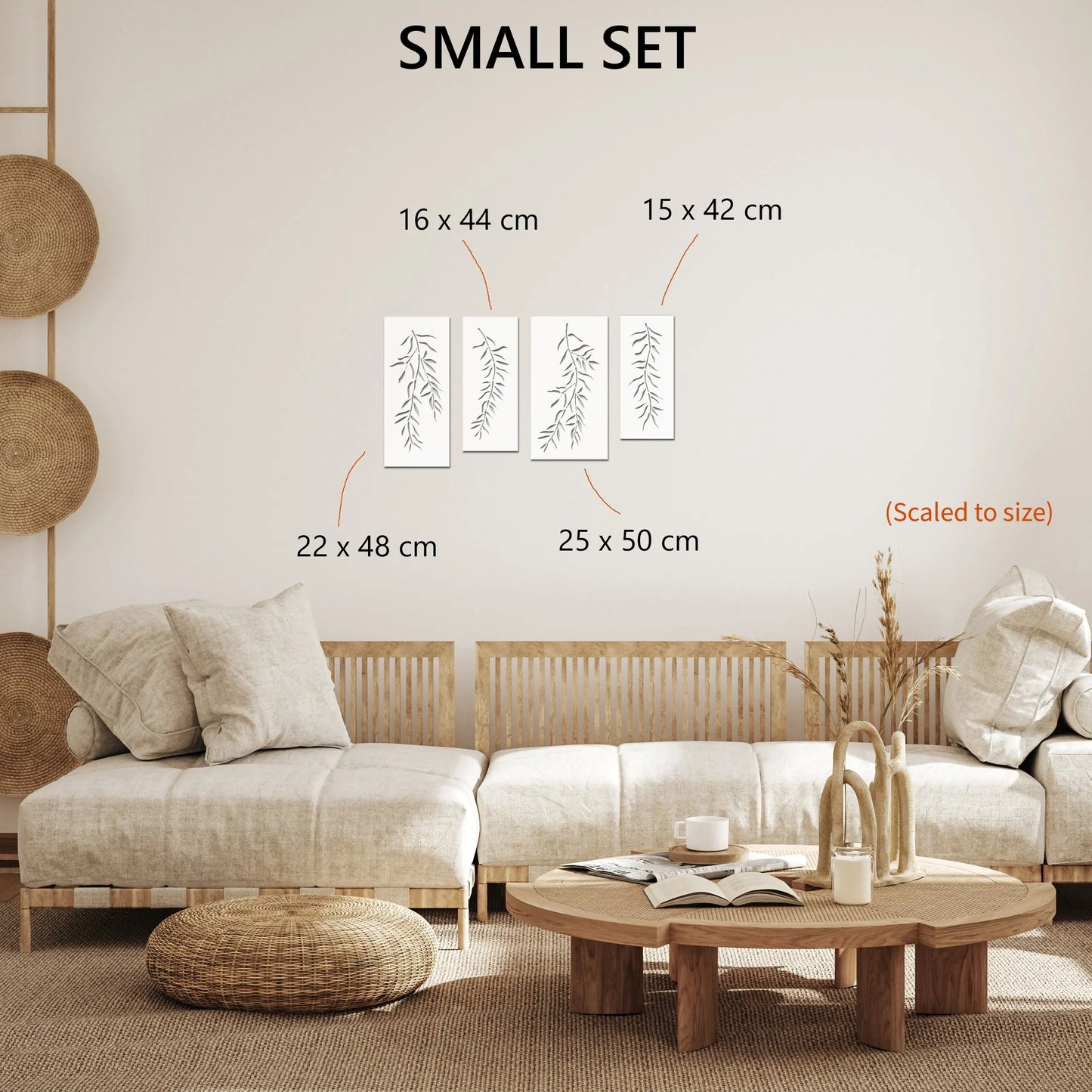 Willow Branches Wall Stencil Set - Dizzy Duck Designs