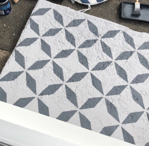 Zaros Faux-Tile Stencil