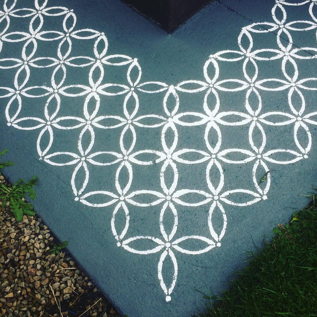 Toyama Faux-Tile Stencil