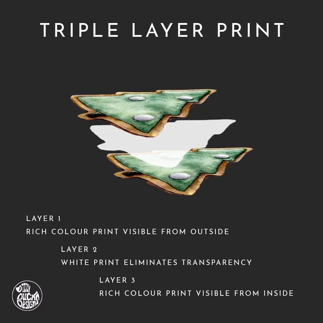 10 Moroccan Christmas Bauble Window Decals - Pink/Green - Dizzy Duck Designs