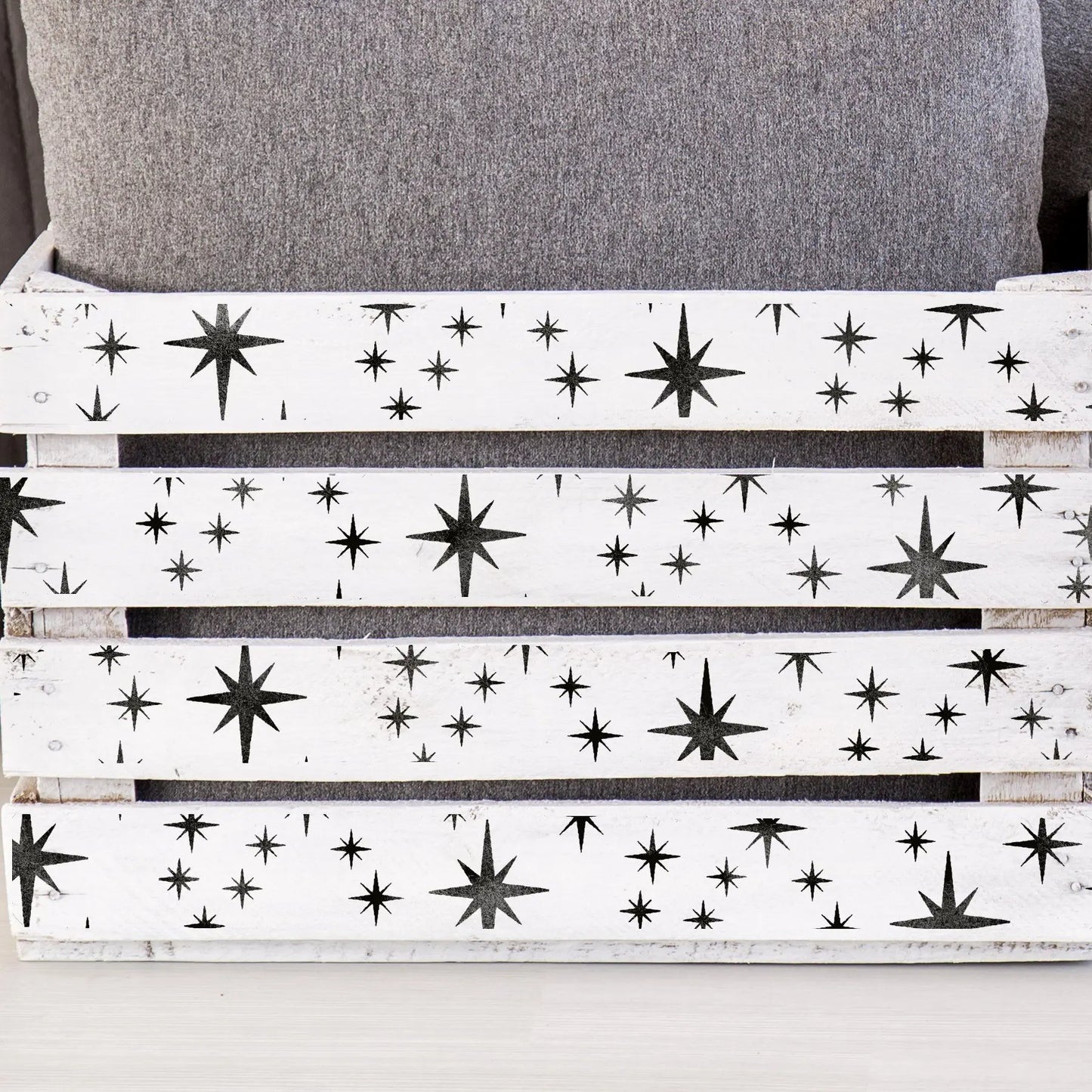 8-POINT STAR CLUSTER Furniture Stencil - Dizzy Duck Designs