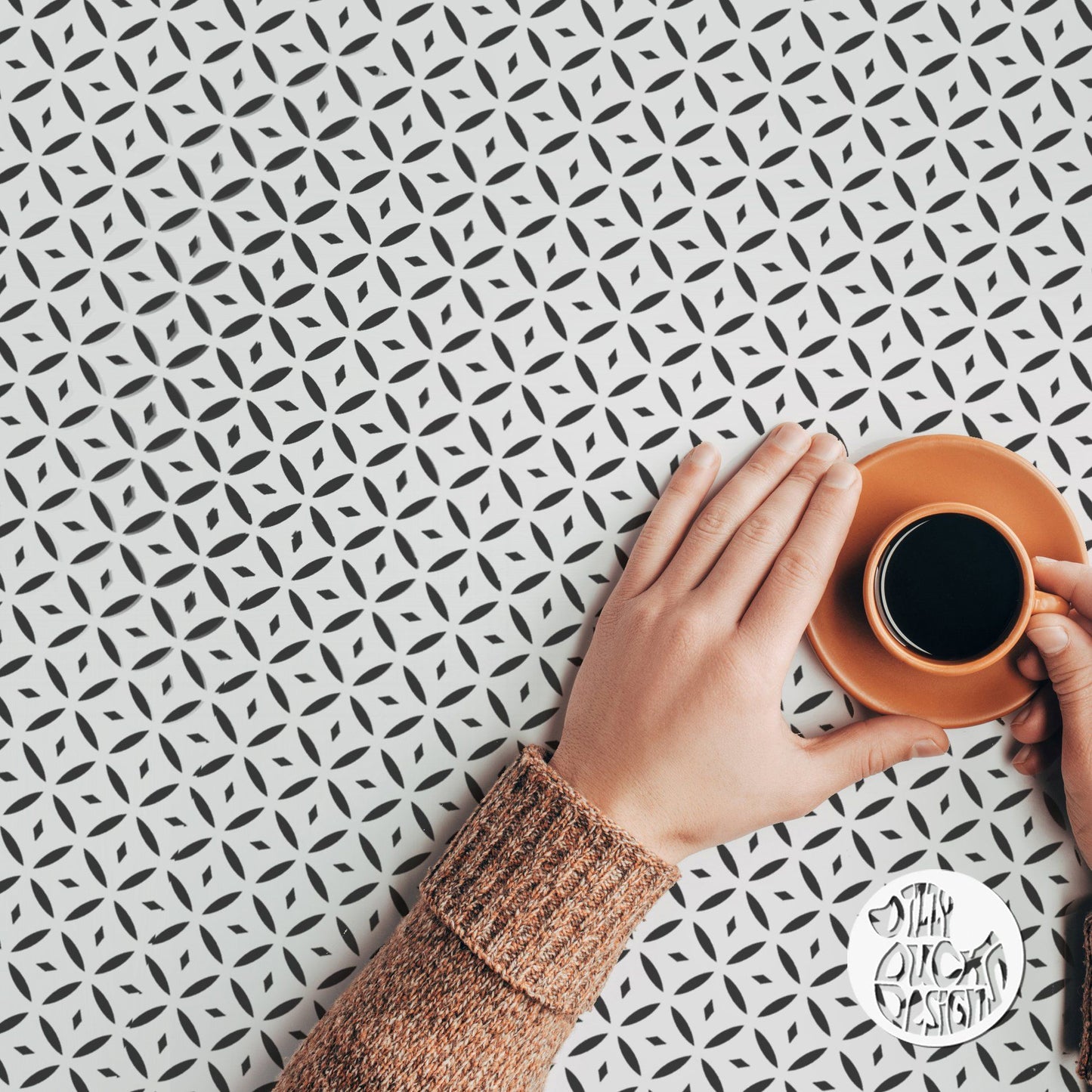 ALHAMBRA Furniture Stencil - Dizzy Duck Designs