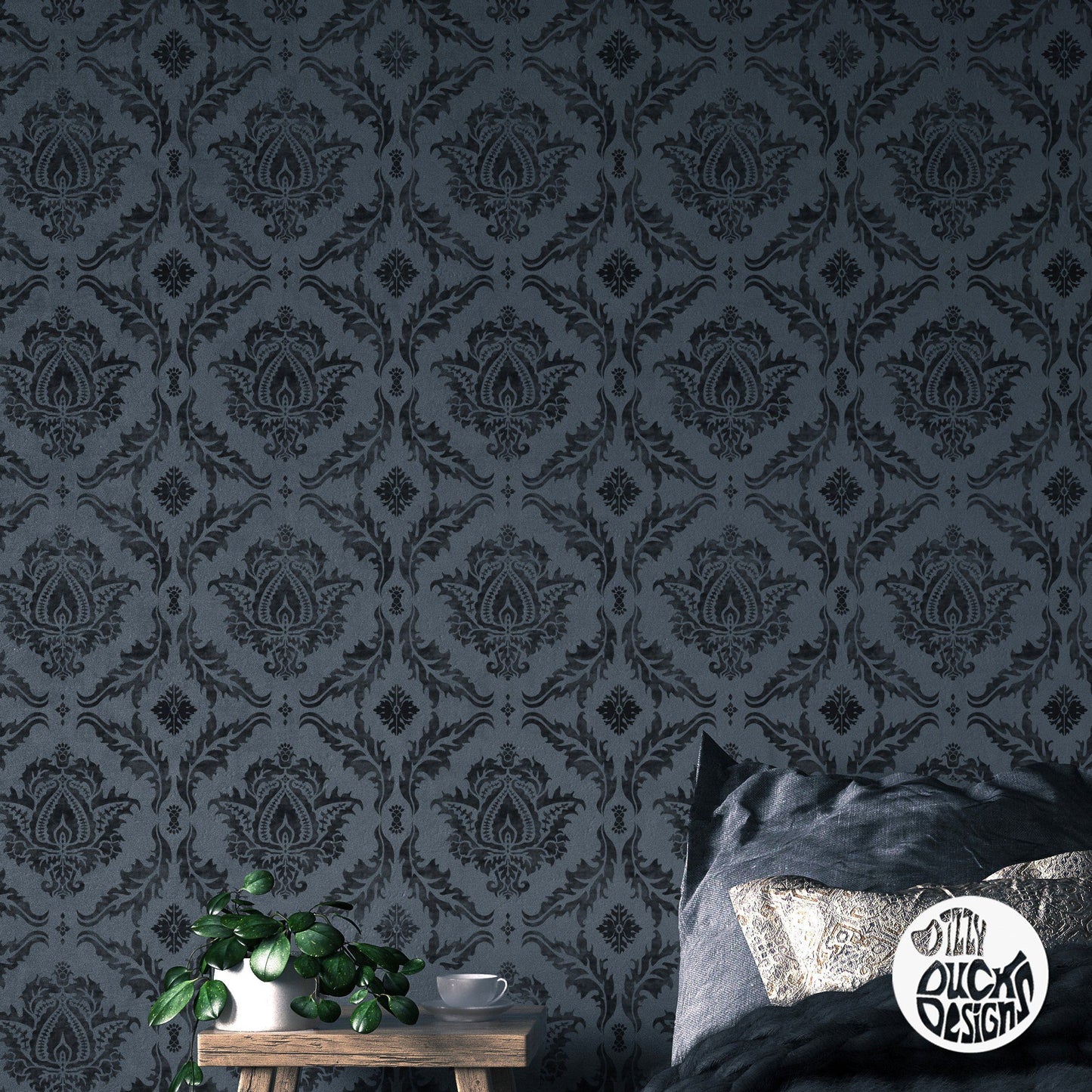 ANKARA Wall Stencil - Dizzy Duck Designs