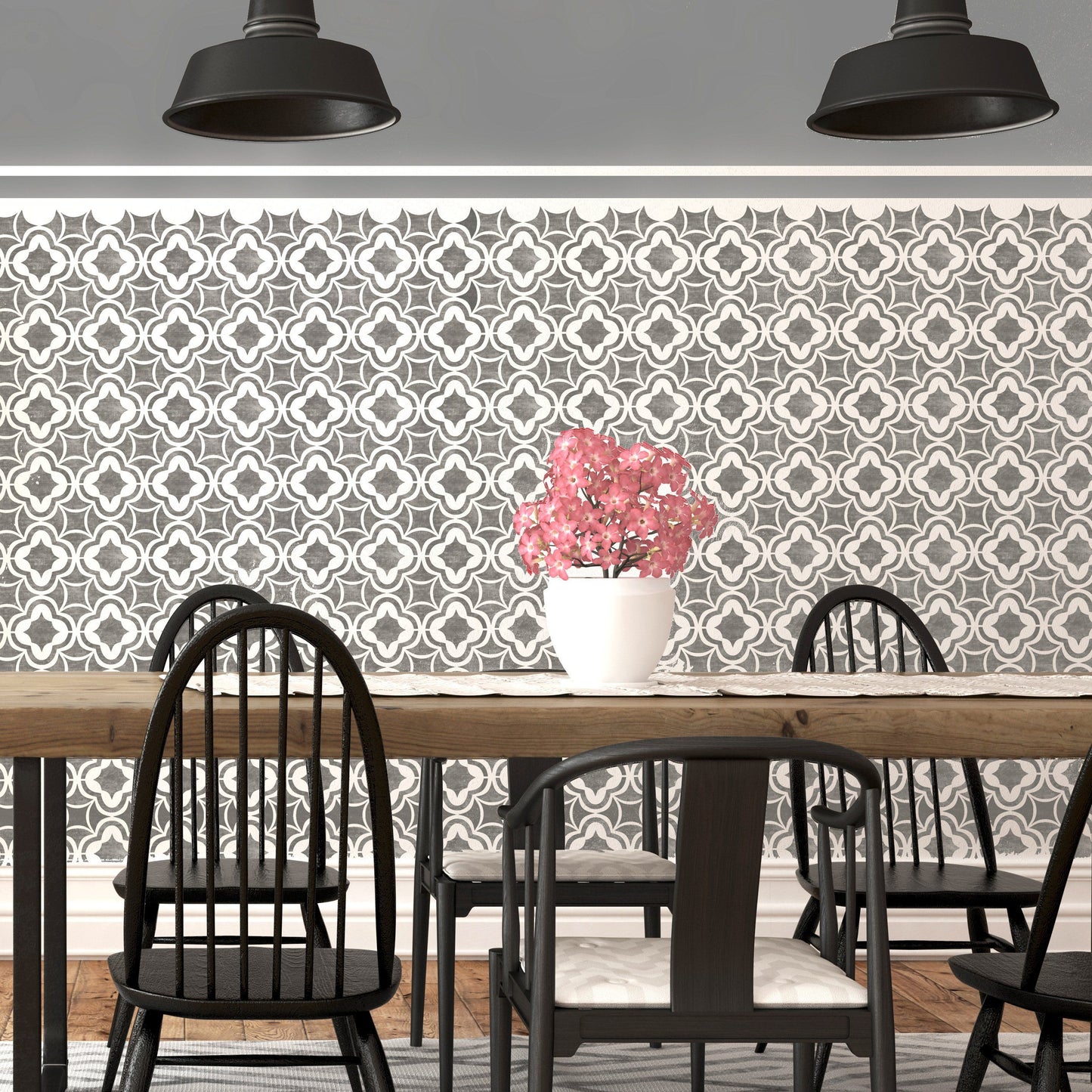 ARABIAN NIGHTS Wall Stencil - Dizzy Duck Designs