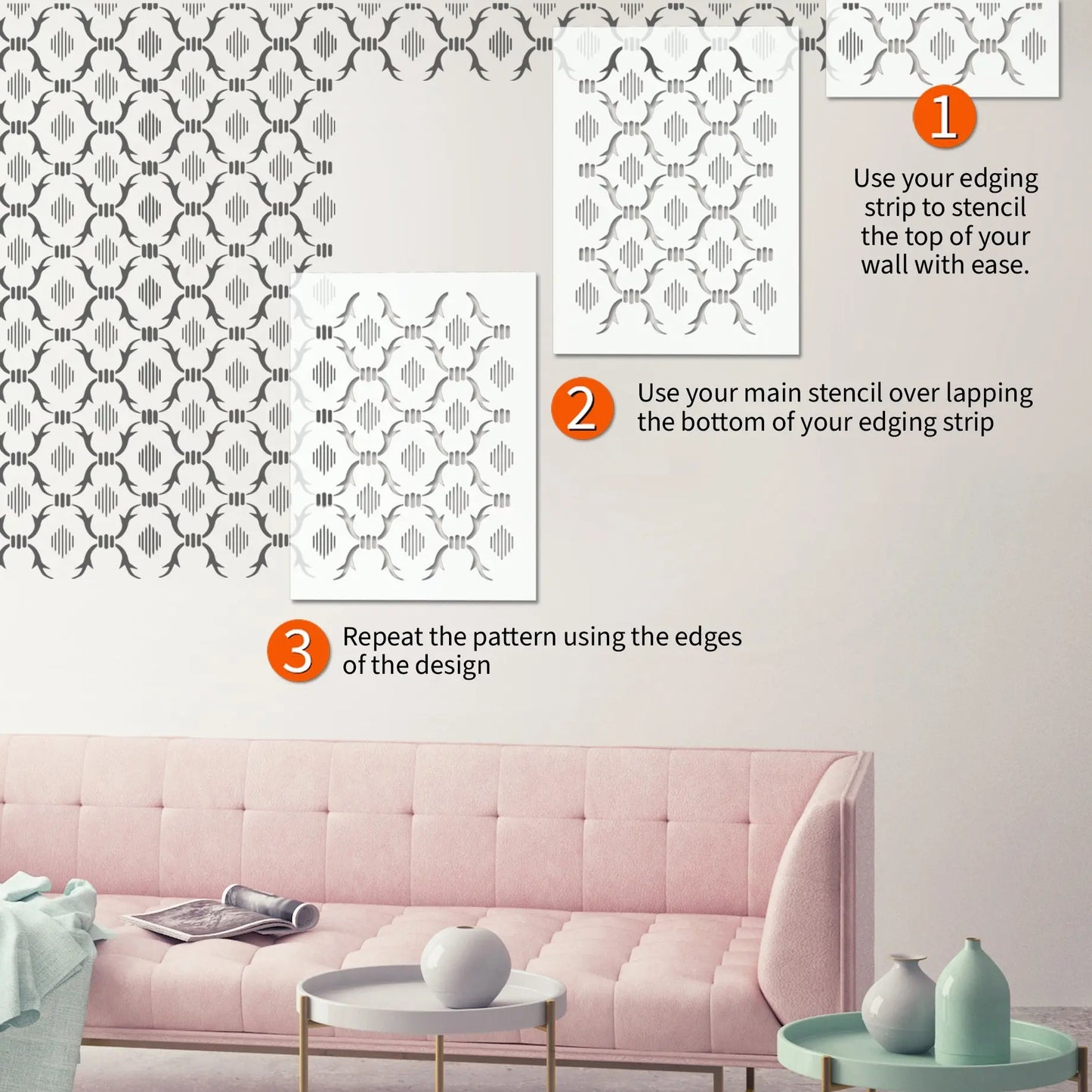 ARKIVA Wall Stencil - Dizzy Duck Designs