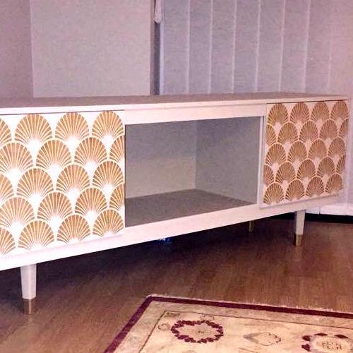 ART DECO FAN Wall Stencil - Dizzy Duck Designs