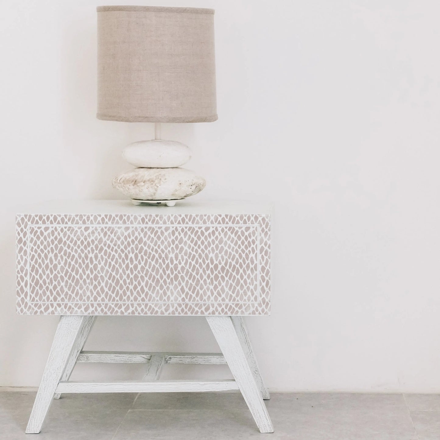 Alligator Print Furniture Stencil - Dizzy Duck Designs