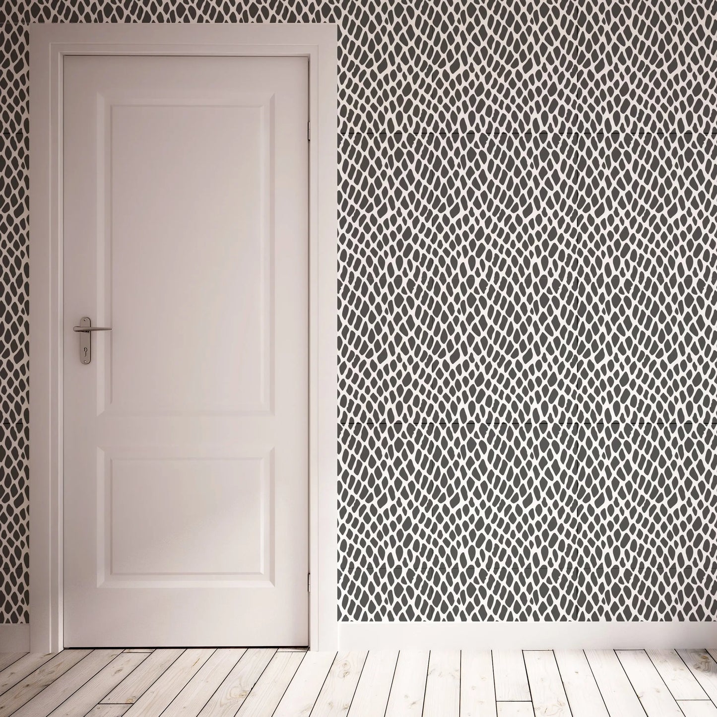 Alligator Print Wall Stencil - Dizzy Duck Designs