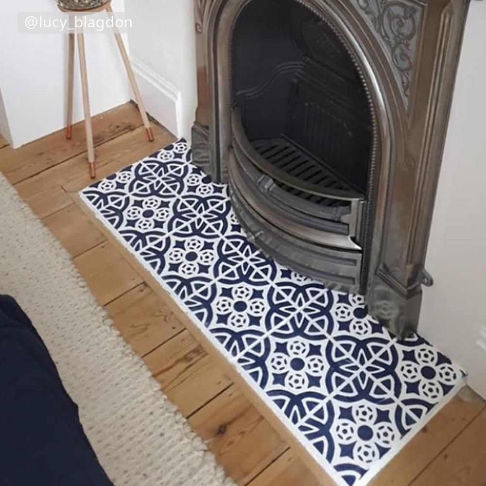 Almeria Tile Stencil - Dizzy Duck Designs