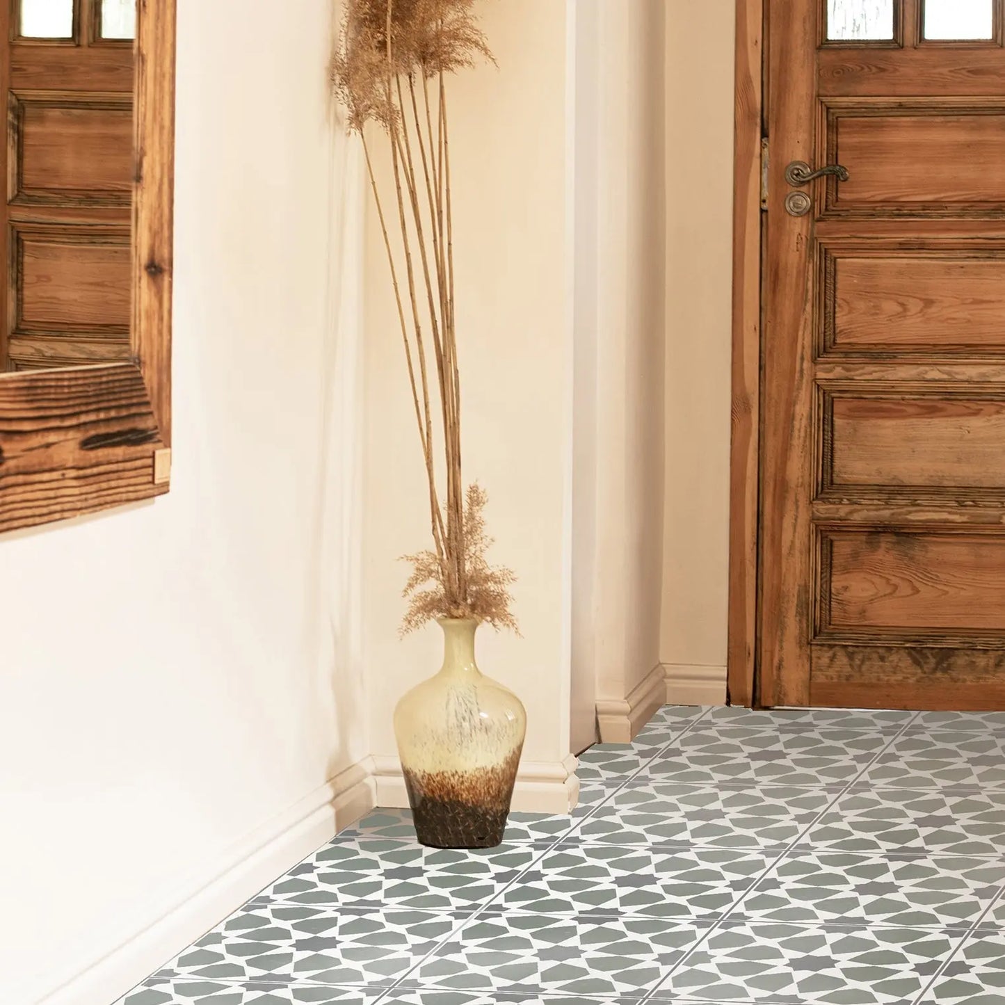 Amira Faux-Tile Stencil - Dizzy Duck Designs