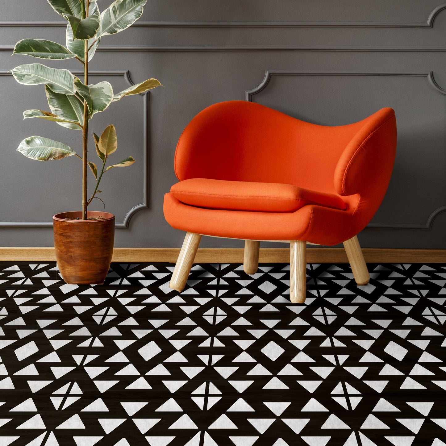 Aztec Faux-Tile Stencil - Dizzy Duck Designs