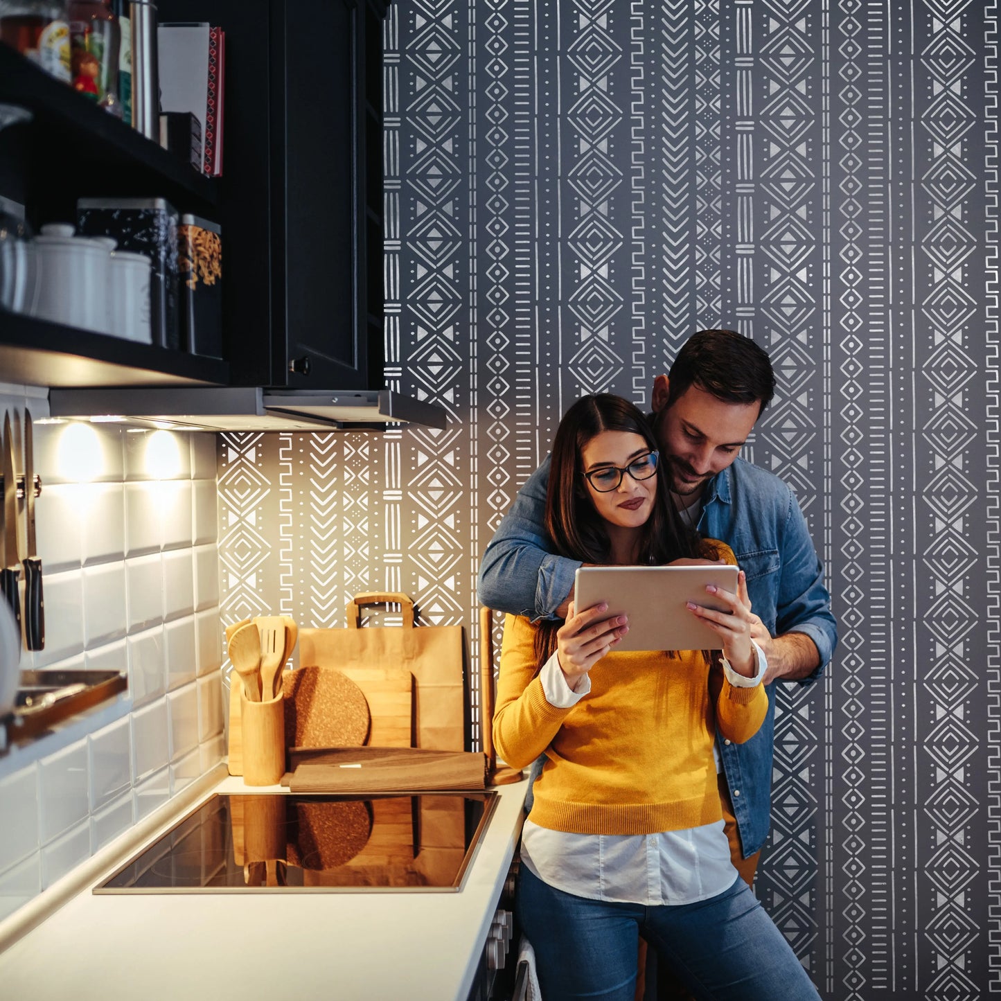 BAMAKO Wall Stencil - Dizzy Duck Designs