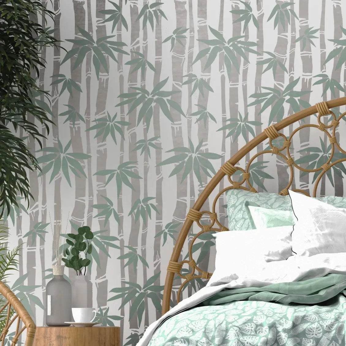 BAMBOO WALL Stencil Kit - Dizzy Duck Designs