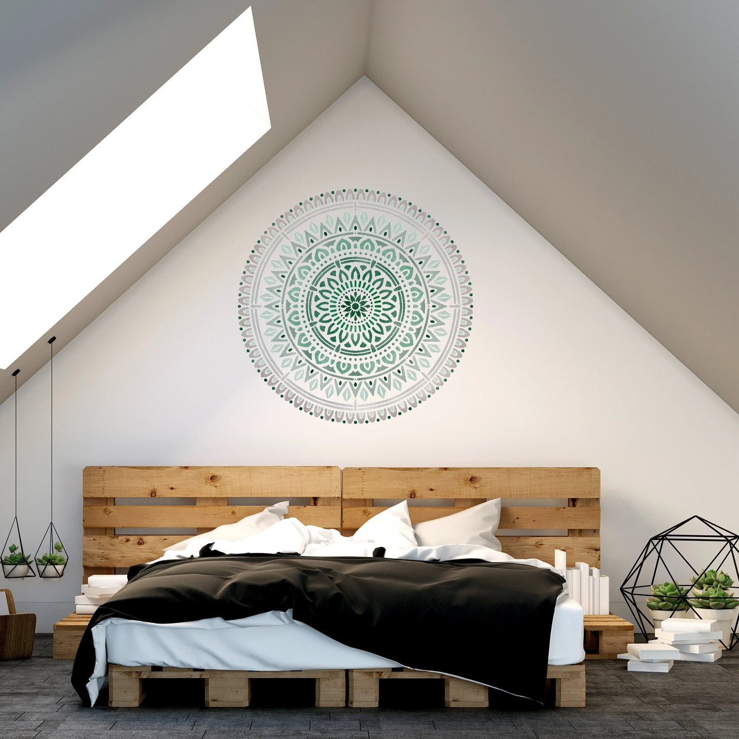 BHADRA Mandala Stencil - Dizzy Duck Designs