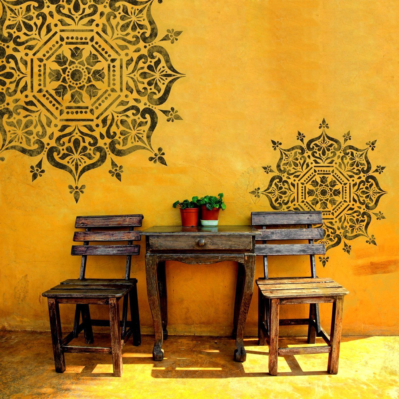 BUKHARA Mandala Stencil - Dizzy Duck Designs