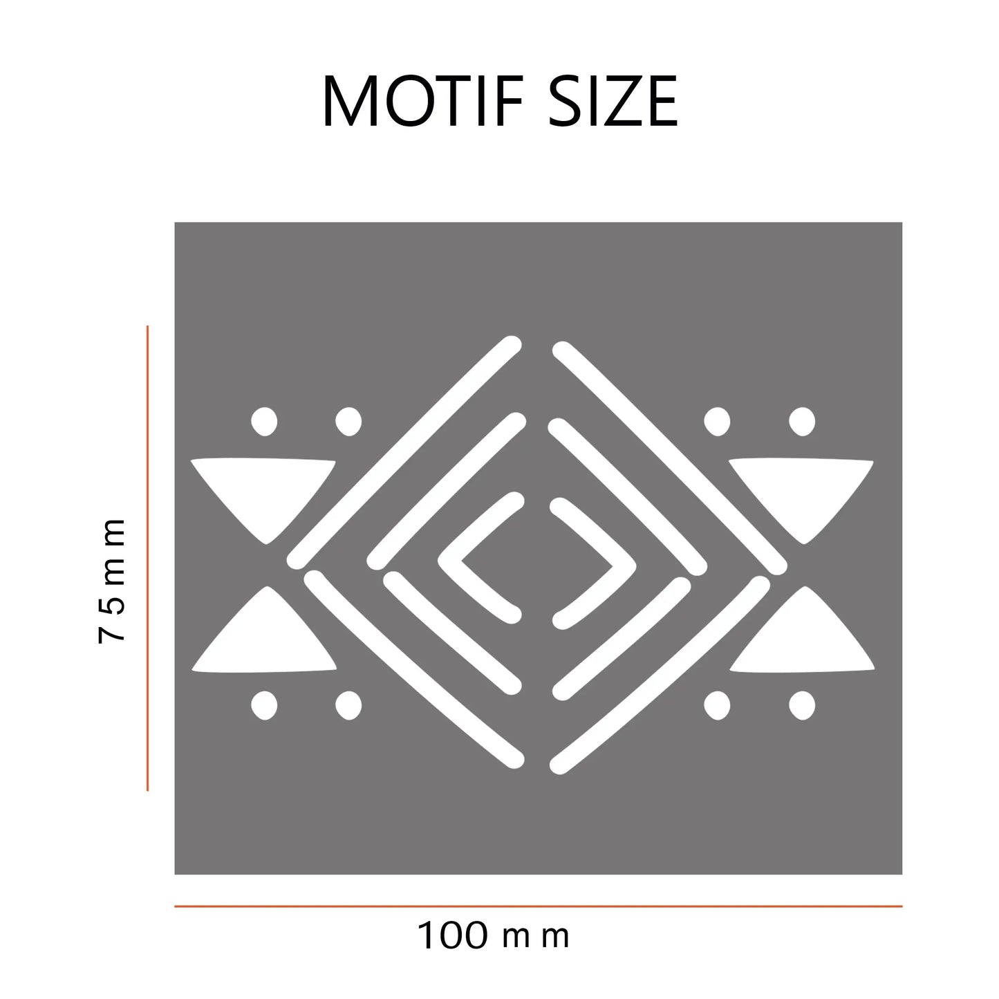 Bamako Frosted Window Privacy Border - Dizzy Duck Designs