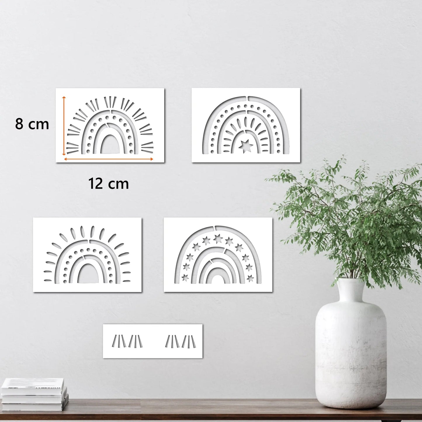 Boho Rainbow Stencil Set - Dizzy Duck Designs