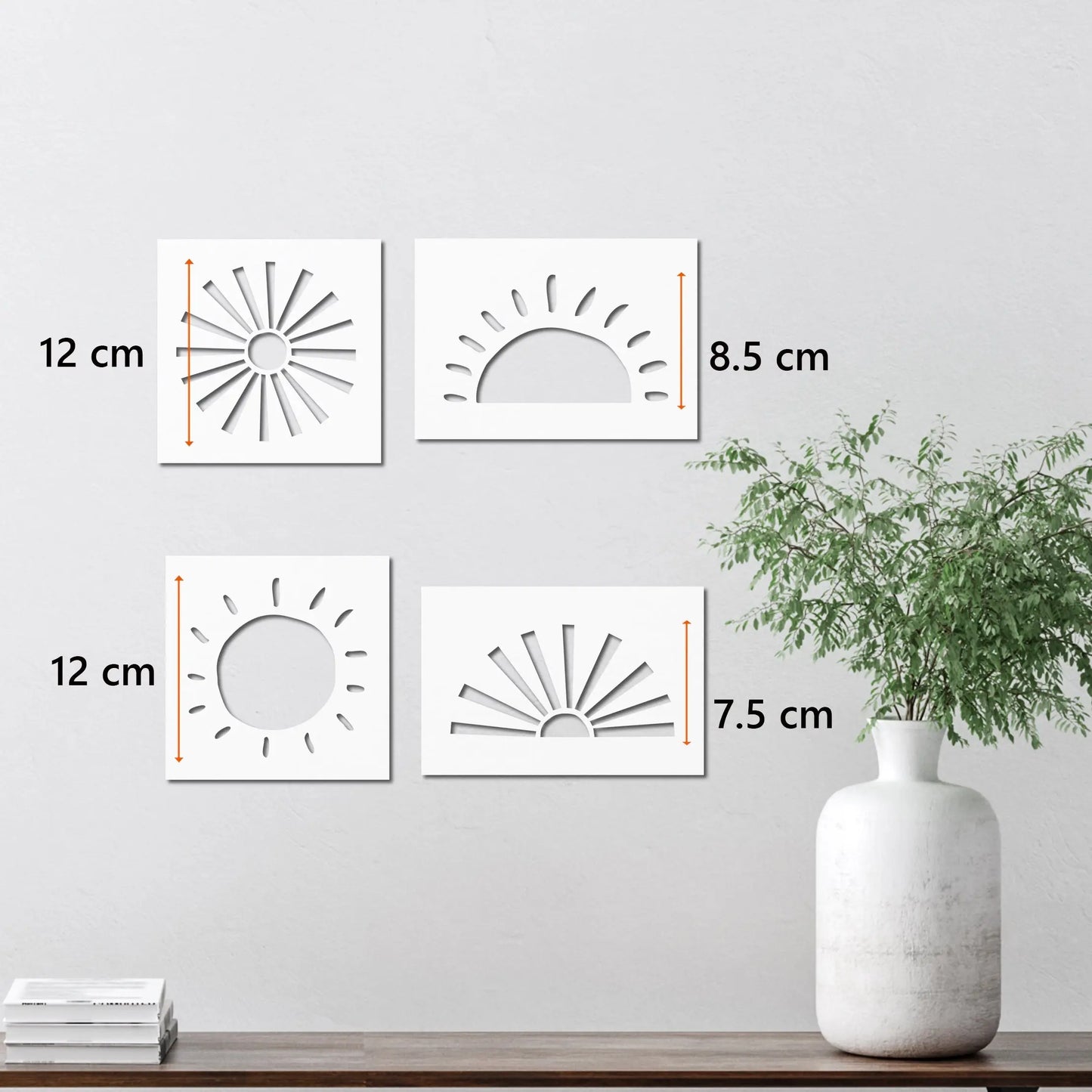 Boho Sun Stencil Set - Dizzy Duck Designs