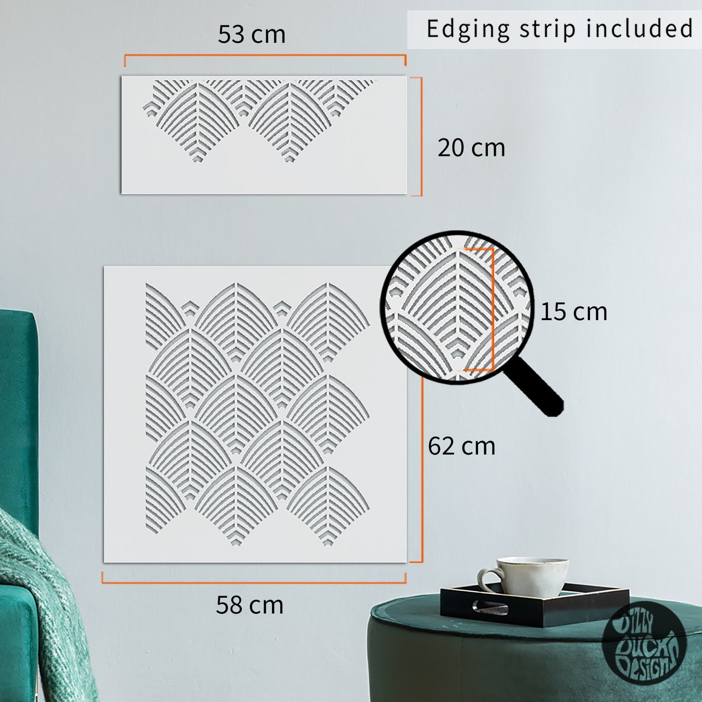 CHAPLIN Wall Stencil - Dizzy Duck Designs