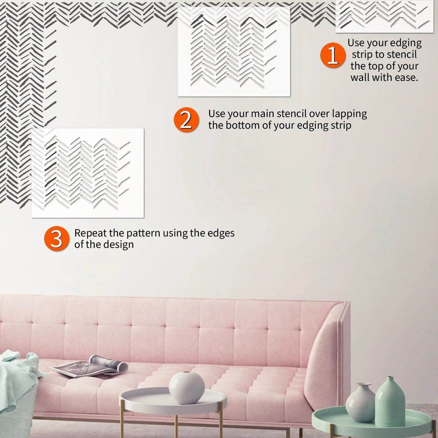 CHEROKE Wall Stencil - Dizzy Duck Designs