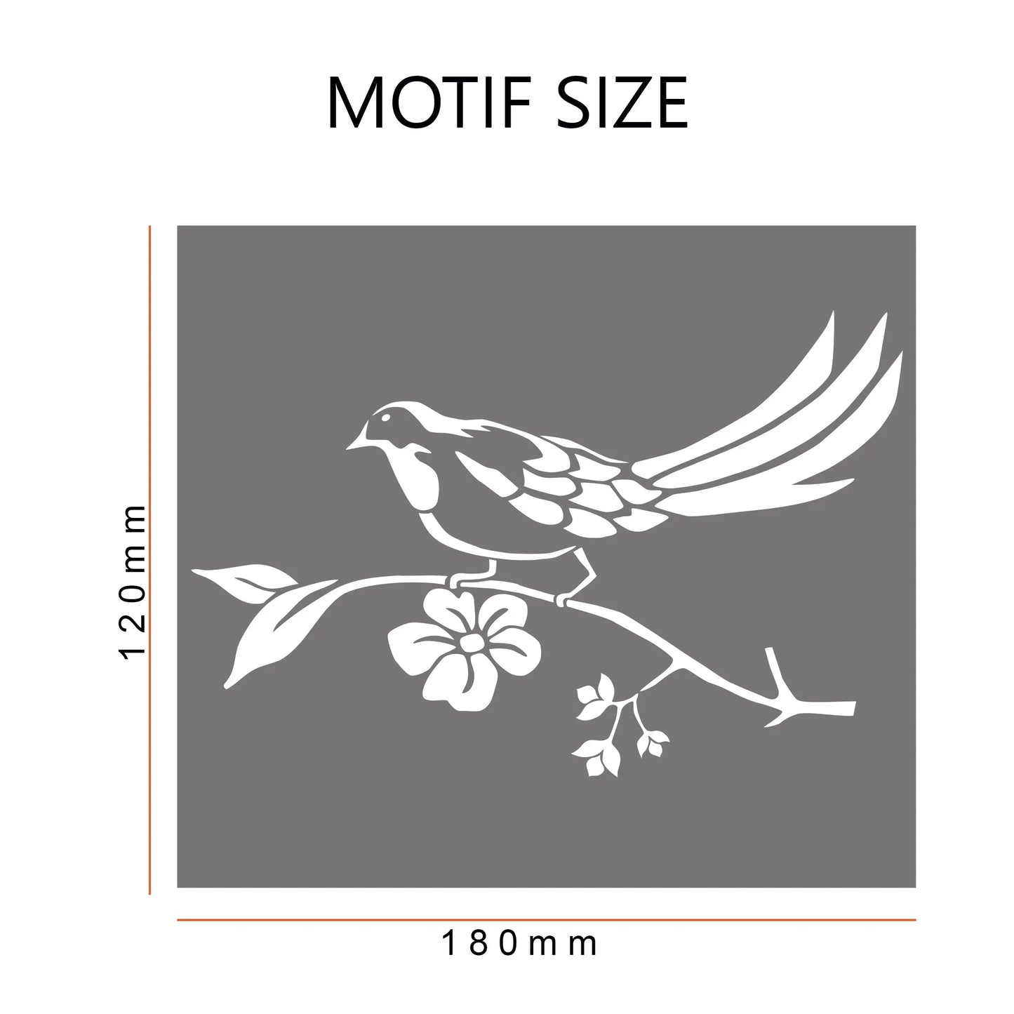 Chinoiserie Frosted Window Privacy Border - Dizzy Duck Designs