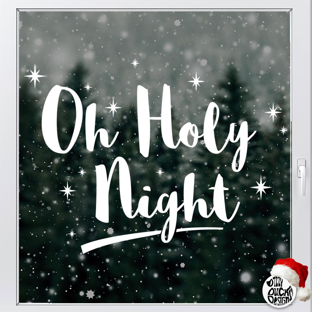 Oh Holy Night Full Color Vinyl Sticker – Custom Size Oh Holy Night Full Color Vinyl Sticker – Custom Size