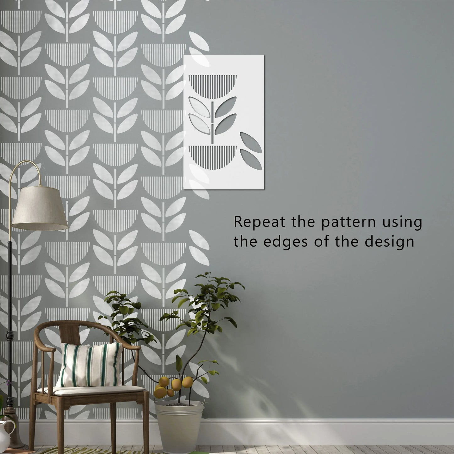 Copenhagen Wall Stencil - Dizzy Duck Designs