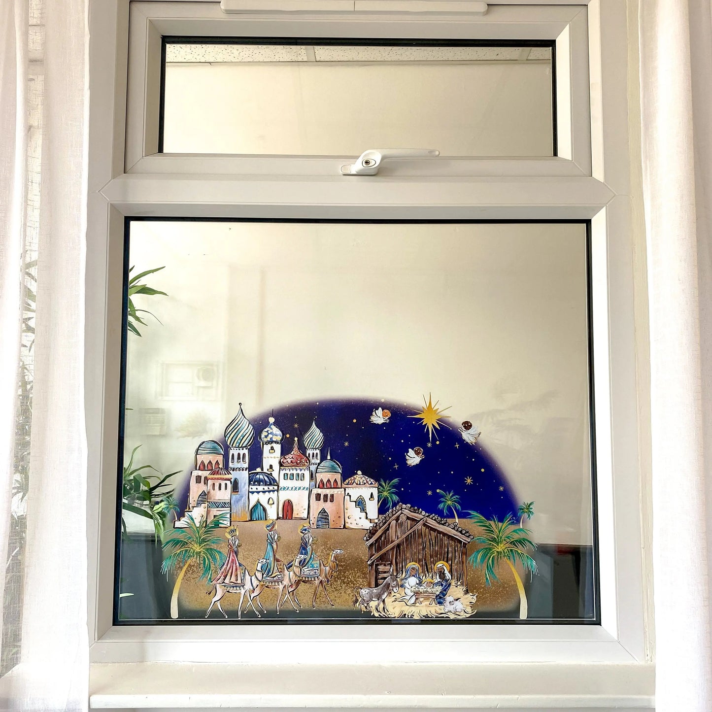 Holy Night Nativity Window Decal - Dizzy Duck Designs