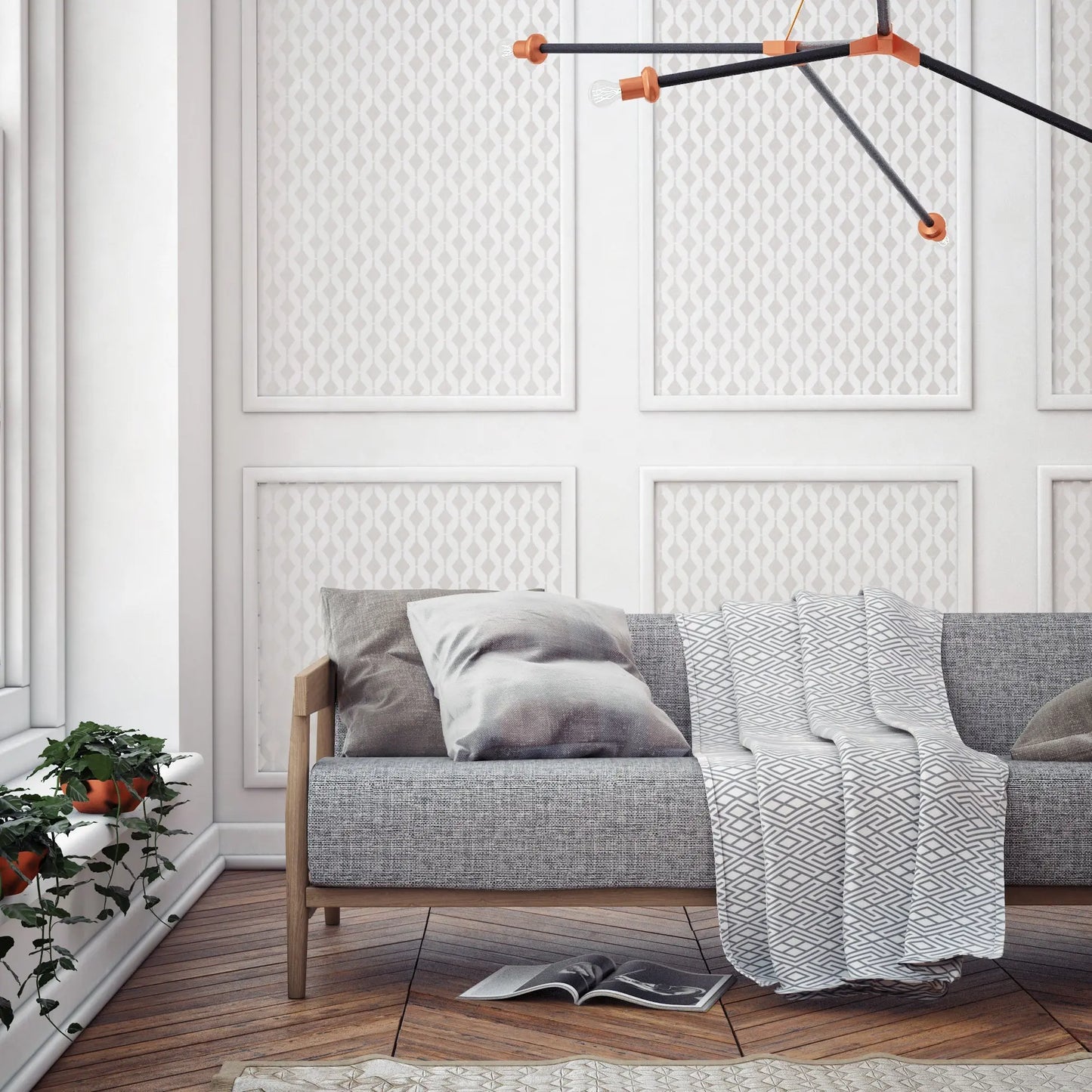 DIAMOND DROP Wall Stencil - Dizzy Duck Designs