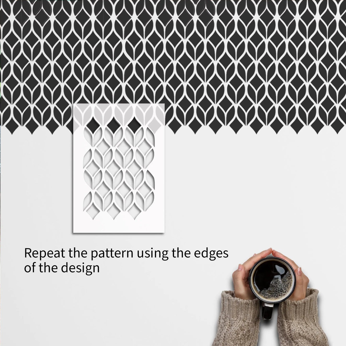 FALLING LEAVES Furniture Stencil - Dizzy Duck Designs