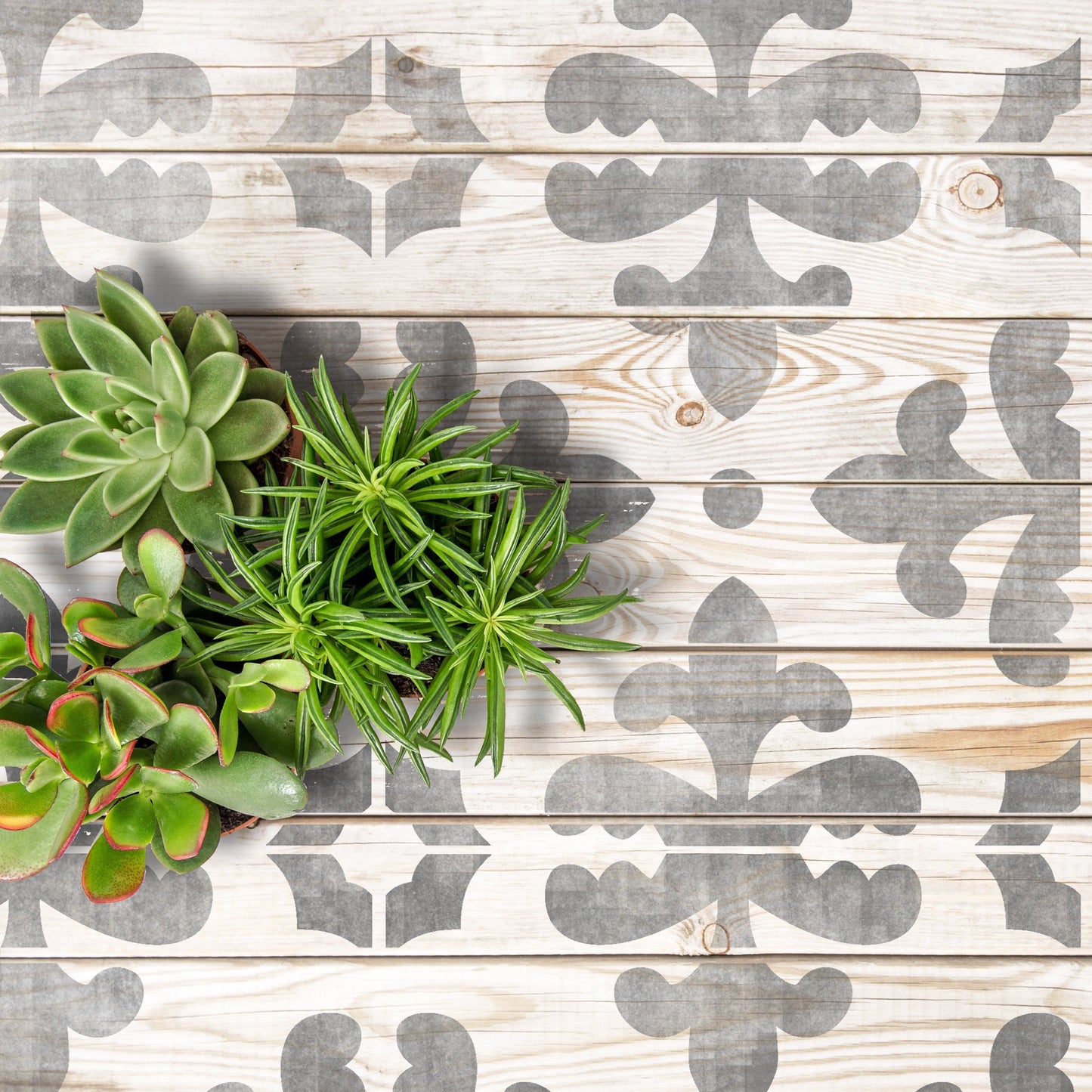 Florence Faux-Tile Stencil - Dizzy Duck Designs