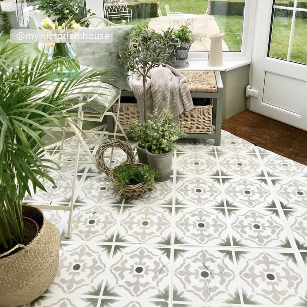 Gibraltar Tile Stencil - Dizzy Duck Designs