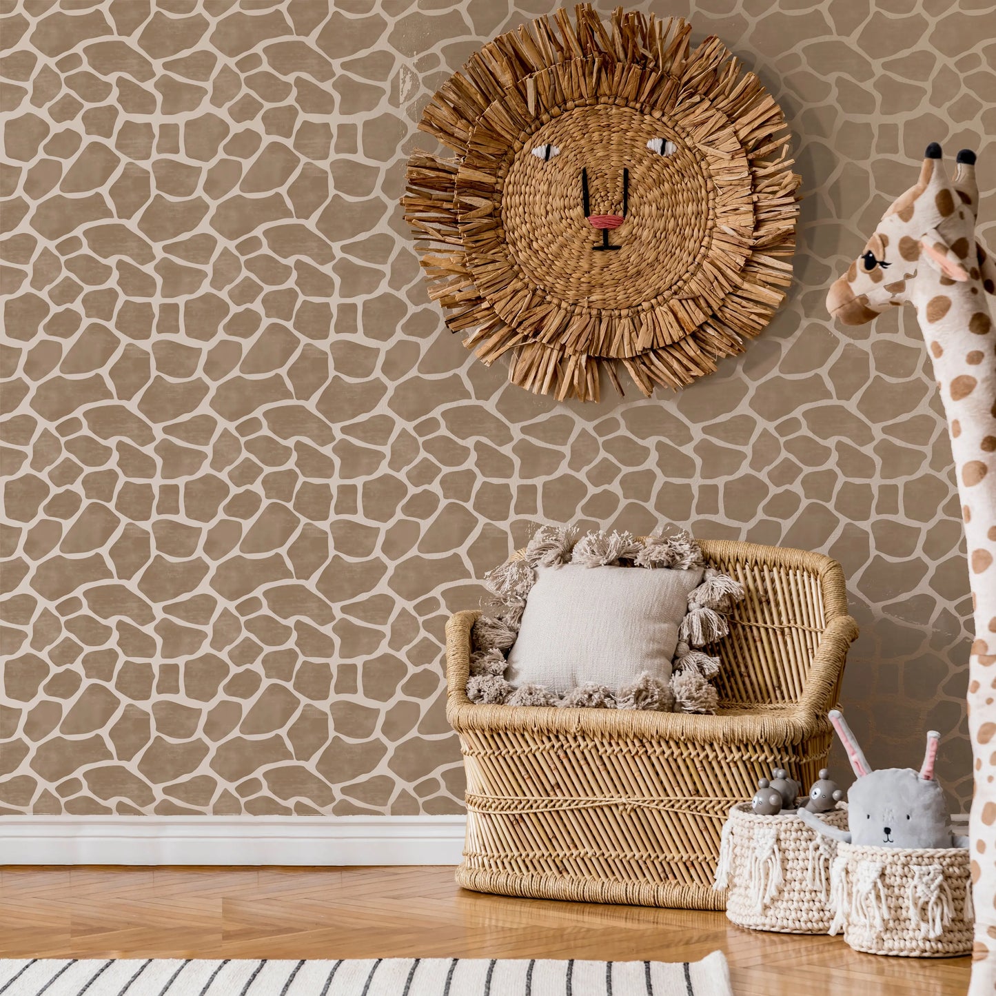 Giraffe Wall Stencil - Dizzy Duck Designs