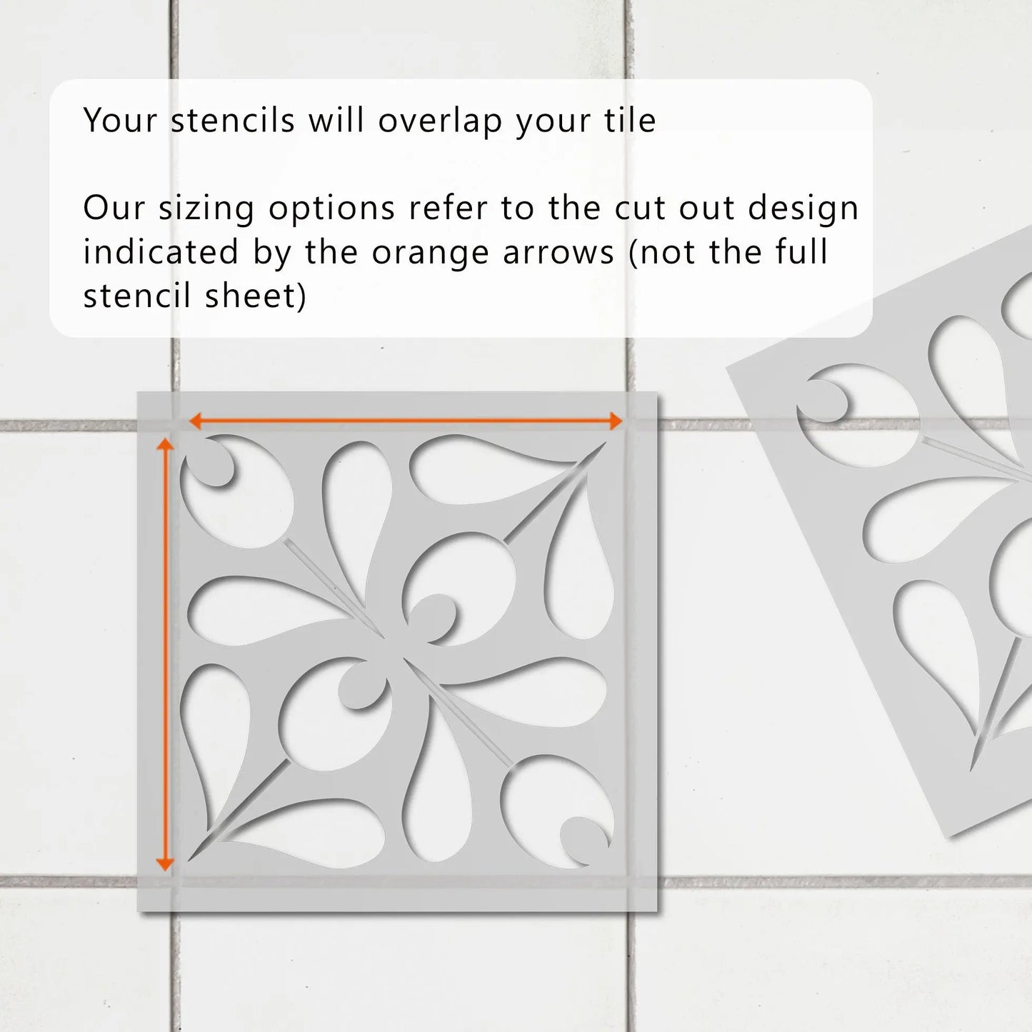 Gundvik Tile Stencil - Dizzy Duck Designs