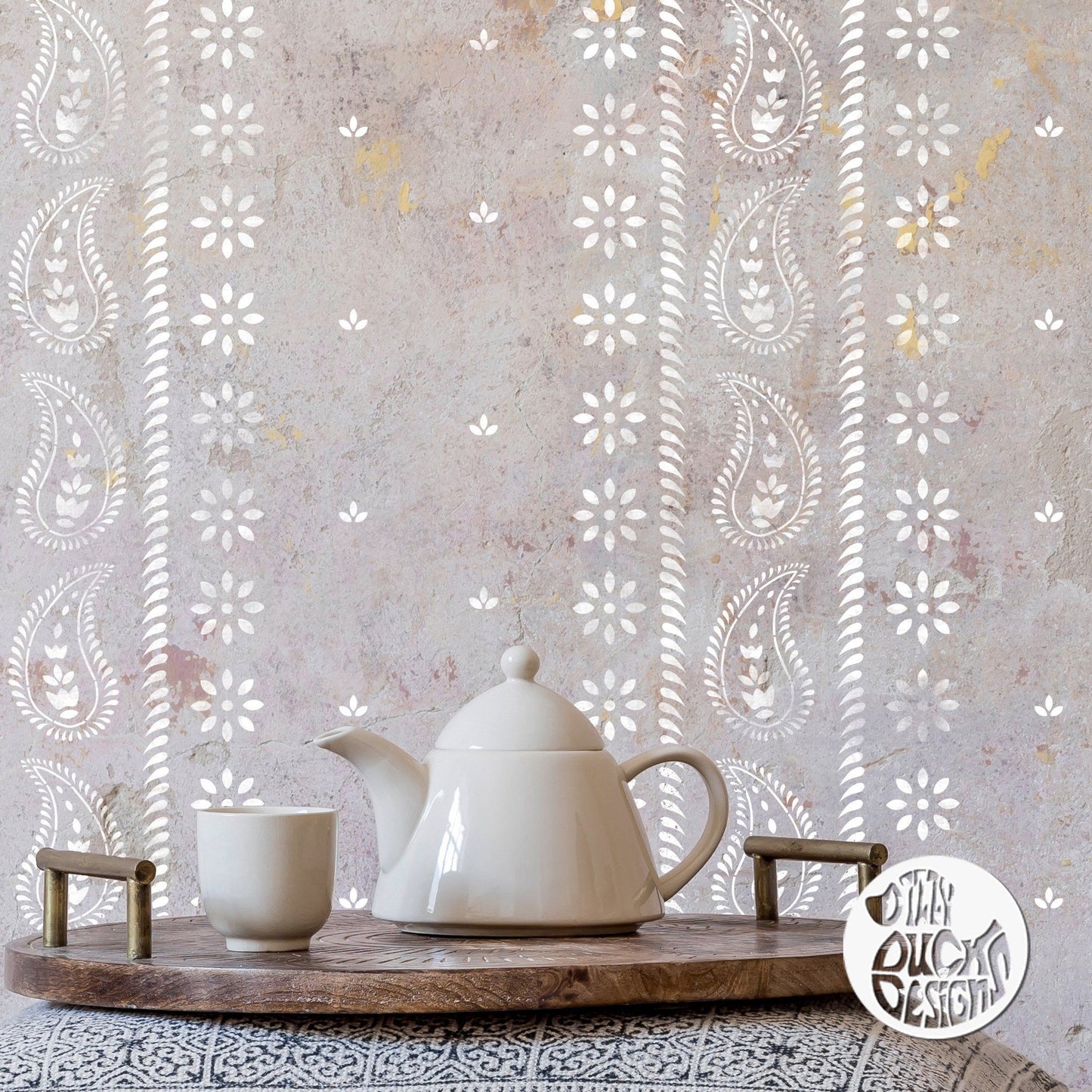 HARYANA Wall Stencil - Dizzy Duck Designs