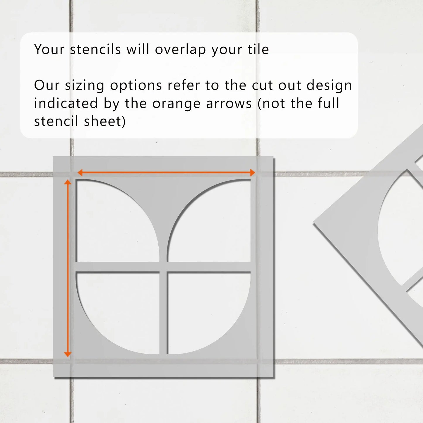 Hadsund Tile Stencil - Dizzy Duck Designs