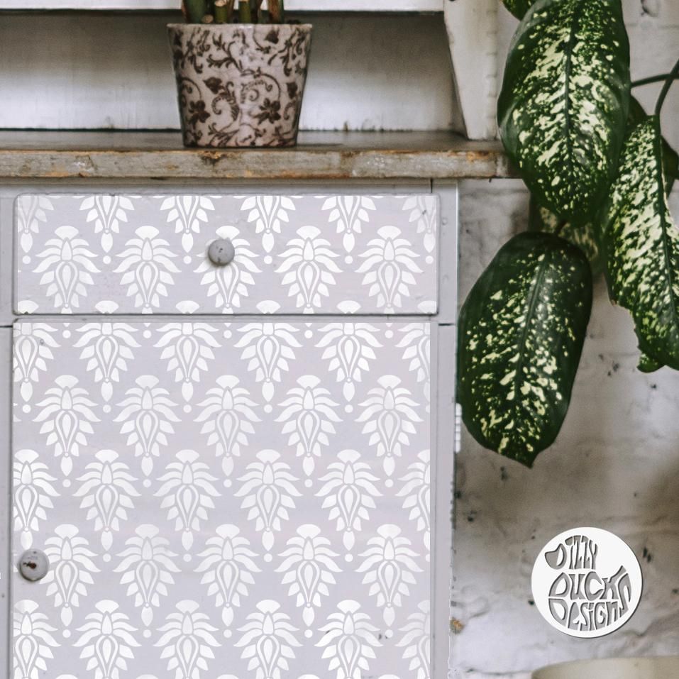 INDORE Furniture Stencil - Dizzy Duck Designs